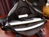 Sırt çantası luufan gerçek deri evrak çantası man için A4 dosya belge çanta erkek yumuşak inek deri dizüstü çantası uygun 14 inç iş çantası tote