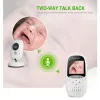 Camera Baby Monitor Vb602 Ir Night Vision Temperature Monitor Lullabies Intercom Vox Mode Video Baby Camera Walkie Talkie Babysitter