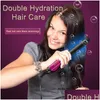 Hair Straighteners Negative Ion Ceramic Flat Iron 2 In 1 Fast Straight Curling Professional Curl 220922 Drop Delivery Dhamz