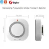 Tuya WiFi Zigbee détecteur de fumée Protection incendie détecteur de fumée fumoir combinaison alarme incendie système de sécurité à domicile pompiers 240219