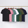 Men's polo shirt sports embroidery business casual Paul shirt solid color lapel half sleeve T-shirt