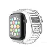 Projektant dla Apple Watch Series 1 2 3 4 5 6 SE Silikonowy Clear Protect Sport Pasp Pasek Bransoletka DesignvB24VB24