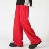 Pants Fewq New Wide Leg Suit Pants Design Loose 2023 Solid Color Korean Fashion Casual Manlig byxor Ny enkel höst