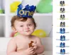 Glitter Crown Headband Baby Boy First Birthday Decor Party Hat 1 2 3 Year Old Party Baby Shower Headband Kids Gifts7032001