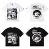 Hell T-shirt Mens T-shirt Summer Round Neck Top Beautiful Trendy Pure Cotton Short sleeved Scary Boys Letter Print Large Pattern