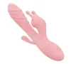 Sex Toy Massager 3 i 1 Dildo Rabbit Vibrator Waterproof USB uppladdningsbara analklitorisleksaker för kvinnliga par Shop Online7462245