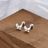 Ohrstecker Uniorsj 999 Sterling Silber Schmuck Zarter schöner kleiner Schmetterling für Frauen