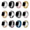 Pasek designerski ze stali nierdzewnej do Apple Watch 42mm 38mm Series 3 2 1 Metal Watchband 3 koraliki linki bransoletki opaski do Iwatch Serie