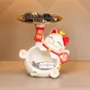 Kinesisk stilingång Foyer Home Decoration, Key Storage Tray, Lucky Cat Creative New House and Decoration