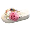 Zapatilla 2022 Nuevo verano Nuevo antideslizante Niños Flip Flops Niños Niñas Moda Playa Pinch Sandalias Woemn Moda Flor Zapatillas SO077 J240228