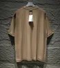 T-shirt Plus da uomo Polo Girocollo ricamato e stampato abbigliamento estivo in stile polare con puro cotone da strada 25574s