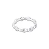Cluster Rings äkta 2024 Summer Collection Ring 925 Sterling Silver Beaded Seashell Band for Women Wedding Fine Jewelry Wholesale