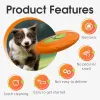 Toys Multiuse Dog Flying Disc durable Eva Pet Touet TRALINE INTERACTIVE Lancez disque de mouche pour animaux de compagnie Outdoor Play Games Sport