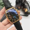 Calzini Moda Uomo Orologi Uomo Orologi meccanici automatici Tonneau Orologi Uomo Orologi fasi lunari Montre Homme impermeabile