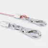 Hundkrage Ståltrådstopp Proof Leash Training Lead Pet Runner för stora hundar 0,6 x 120 cm med beläggning