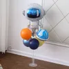 Nytt nytt yttre rymdtema astronaut raketnummer folie ballonger pojke födelsedagsdekorationer barn baby shower party leveranser