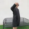 Manteaux Élégant hiver taille réglable doudoune femmes surdimensionné moelleux chaud Long duvet de canard manteau vêtements d'extérieur pour femmes kaki INKEO 2O358