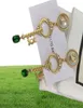 2021 Schicke Doppelbuchstaben-Charm-Ohrringe mit Geschenkbox, geprägte Stempel-Ohrstecker, Ohrhänger für Frauen, Party, Jahrestag 3857022
