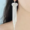 Orecchini a lobo Donna Strass Crystal Ear Moda Elegante Lady Bulk