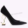 Designer de luxo saltos mulheres vestido sapatos couro patente salto alto tom de ouro triplo preto nuede vermelho mulheres senhora festa de casamento bombas de escritório sandálias de moda