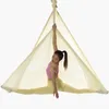 5*2,8 m flygsilks Set Yoga Swing Hammock Equipment Anti-Gravity Inversion Belt för gymmet Home Aerial Dance Flying Yoga 240223