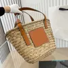 Strandpåsar totes kvinnor raffia luxurys handväska axel crossbody atmospheric handväskor lady plånbok purses semester