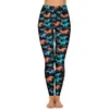 Active Pants Wild Horse Yoga Lady Animal Print Leggings Hög midja andas med stretchig grafisk fitnesssport