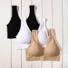 Outfits 3pcs/lot Seamless Bra with Pads Plus Size Bras for Women Active Bra Wireless Brassiere Push Up Big Size Vest Ecmln Dropshipping