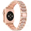 Designer luxe horlogeband bandjes voor Apple Watch Ultra 49 mm band 8 41 mm 45 mm 4044 mm 3842 mm dames diamantbanden geschikt voor iWatch Series 7 6 SE 5 4 3 2 1 armband roestvrij staal S