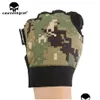 Motorhandschoenen Handschoenen Emersongear Tactisch Fl Finger Lichtgewicht Militair Leger Combat Bescherming Paintball Schieten Fietsen Airsoft Dh24F