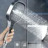 Bathroom Shower Heads Large Head 7 Modes Adjustable High-pressure Water-saving Mixer Nozzles Accessories YQ240228