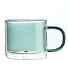 Verres à vin 250ml Double paroi verre isolé café tasse à thé tasses à expresso transparentes tasses de haute qualité Drinkware