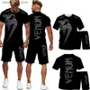 Survêtements pour hommes Summer Men S Set 3D Imprimer T-shirt Shorts 2 pièces Costume Hommes Vêtements Tenues décontractées Mode Harajuku Streetwear Sportswear 220708 Q240228