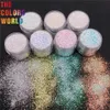 TCT-158 Iridescent Rainbow Colors Hexagon 0.4MM Powder Colorful Glitter Nail Art Decoration Nail Gel Makeup Manual Crafts DIY 240220