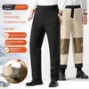 Männer Hosen Herren Winter Graphene Thermische Lagerung Warme Jogginghose Fleece Dicke Jogger Mann Kälte-beständig Hosen Plus Größe M-6XL