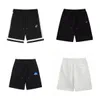 Męskie szorty solidne kolory haft spodni swobodne pary joggery spodnie High Street Shorts for Man Refleksyjne krótkie damskie damskie streetwear rozmiar xs-l