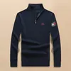 Klassieke designer herenmerk trui halve rits polo gebreide trui warme wol geborduurde trui casual briefoverhemd modekleding