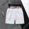 Alta qualidade menswear designer shorts verão casual street wear secagem rápida swimwear xadrez listrado carta impressão praia resort calças de praia tamanho asiático M-3XL