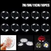Party Decoration Supplies Christmas Ball Ornaments Plastic Clear Flat Home Shopping Mall Wedding Connection Candy Gifts Box 10pc