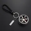 Car Keychain Aluminum Alloy Rim Model RAYS TE37 Wheel Keyring For Auto Accessories Moto Key Ring For Keys Key Chains Trinket261o