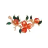 Kinesisk stil persimmon ruyi high-end mode, anti bländfrukt och växtbrosch krage stift pin