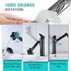 Kitchen Faucets Universal 360-degree Rotating Faucet Robotic Arm Swivel Extension Basin Aerator Sink 2 Mode Extender