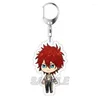 キーチェーンアンサンブルスターアニメキーチェーンアマギhiiro hidaka hokuto men men key chain for women sena izumi figureアクリルキーリングペンダントギフト