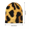 Berets Leopard Print Beanie Hats Fashion Animal Bonnet Men Women Casual Gym Skullies Beanies Autumn Custom Thermal Elastic Caps