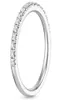 Bröllopsringar ufooro Clear Cubic Zirconia Ring Set för kvinnor Vittguld Vackra AB Two Style Finger Jewelry Drop3393772
