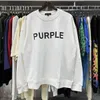 Mens hoodie Luxury Brand Purple Man Purple Brand Classic Letter Printing High Quality Terry Loose Versatile Round Neck Sweater for Men and Women M19X