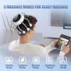 Ontspanningshoofdmassager Elektrische hoofdhuidmassager Relax Stressverlichting Roodlichttherapie Vibrator Hoofdmassage voor verlichting van hoofdpijn Migraine