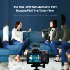 Microfoons Audio Wireless Lavalier Microfoon K63 voor camera -interview live opname voor iPhone Xiaomi MobilePhone PC DSLR -camera