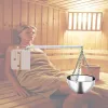 Équipement SPA Sauna Aromathérapie Bol d'huile Vapeur Bol de Sauna en Acier Inoxydable Tasse d'arôme Huile Essentielle Pot Chauffant Salle de Sauna Accès Nécessaire