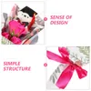 Decorative Flowers Gift Mini Stuffed Bear Bouquet Graduation Presents Decoration Gifts For Grads Banquet